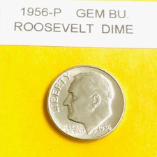 1956-P Silver Roosevelt Dime Gem Bu. Uncirculated picture