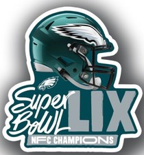Philadelphia Eagles Super Bowl LIX 59 NFC Champs Vinyl Die Cut Sticker Decal picture