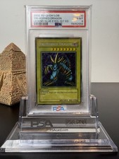 MAX FADED 2002 PSA 8 Tri-Horned Dragon LOB-000 1st Edition WAVY picture