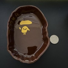 AUTHENTIC A BATHING APE (BAPE) BROWN CERAMIC APE HEAD VALET TRAY / CATCHALL picture