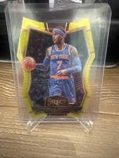 2016-17 Panini Select #142 Carmelo Anthony Neon Yellow Prizms Die Cut #/75 picture