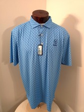 Turtleson Men's XL Blue Abstract Golf Polo TPC Prestancia New With Tags picture