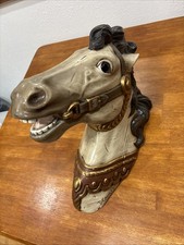 Vintage 1985 D Cavolt Carousel Fiberglass Horse Head Wall Mount Sculpture picture