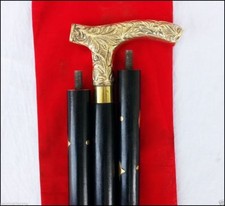 Victorian Style Designer Engraved Handle Victorian Wooden Walking Stick Cane picture