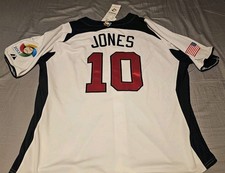 NWT Majestic Cool Base 2013 Chipper Jones USA World Baseball Classic Jersey XL picture