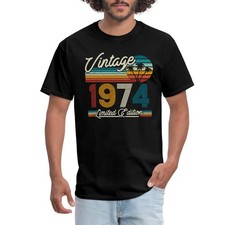 Vintage 1974 Limited Edition 50th Birthday Gift Men's T-Shirt picture