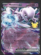 Pokemon 30th Celebration Mewtwo ex 064/128 Double Rare Holo Near Mint picture