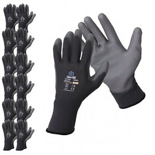 GlovBE 6/12/120 PAIRS Polyester Work/Garden/Mechanic/Construction/Safety Gloves picture