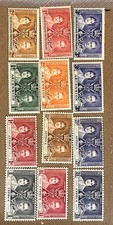 Vintage British Colonies 1937 King George VI Coronation Stamps Complete Sets Lot picture