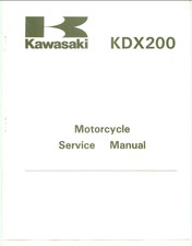 Factory kawasaki kdx200 1989-1994 service manual picture