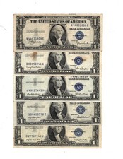 US $1.00 Sil. Cert s. (Set/5) 1935C/D/E/F/G - FINE to VF cond. picture