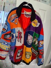 Vintage Jeff Hamilton 1990's NBA Full Patch Heavy Jacket Size 6xl picture