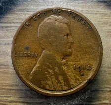 1914-S Lincoln Wheat Cent - Actual Coin Shown -  & Tracking INV#426 picture