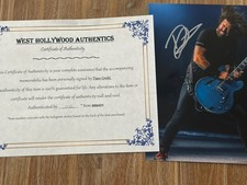 DAVE GROHL autographed 8x10 photo, signed, authentic, Foo Fighters, Nirvana, COA picture