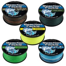 Reaction Tackle Braided Fishing Line Various Sizes and Colors 4 Strand Braid picture