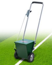 VEVOR Dry Line Marker 2-Wheel 2 or 4 in Lines Heavy Duty Steel Chalker 25 lbs picture