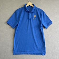 Nike UCLA Bruins Dri-Fit Blue Polo Shirt Joe Bruin Embroidered Logo Size S picture