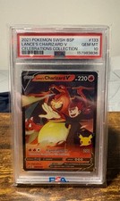 2021 Pokemon Lance's Charizard V Celebrations Black Star Promo SWSH133 PSA 10 picture
