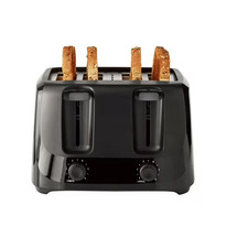 Mainstays 4-Slice Toaster 6 Shade Settings Removable Crumb Tray Kitchen Breakfas picture