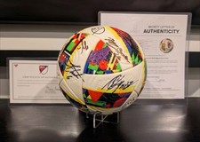 FC Cincinnati 2024 game used ball team signed/autographed Beckett Fanatics COA picture