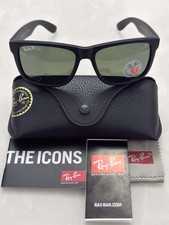 2026 Men's Ray-Ban RB4165 JUSTIN 601/71 JUSTIN Green Lens G-15 54mm Sunglasses picture