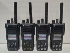 Motorola XPR 7550 AAH56RDN9KA1AN MOTOTRBO Two-Way Radios UHF Lot of 4 Read picture