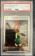 Topps 2007-08 Topps Chrome Kevin Durant RC #131 Seattle Supersonics PSA 6 picture