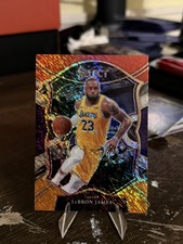 2020-21 Panini Select Basketball #23 (Red White Orange Shimmer)  LeBRON JAMES picture