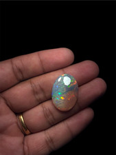 Natural Ethiopian Multicolor Opal Oval Cabochon 28.51x20.45x7.6mm picture