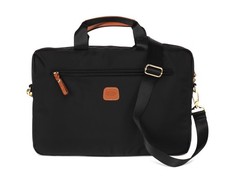 NWT BRIC'S BRIEFCASE bag nylon black laptop shoulder belt Unisex picture