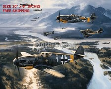 WW2 8x10 Photo German Messerschmitt Bf-109 Fighter Picture O4985 picture