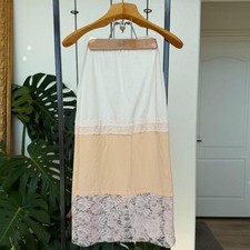 Vintage 60s Sears Lace Slip Skirt picture