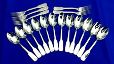 Williams Sonoma BASTILLE (5) Dinner Forks 8 1/4” 12 Soup spoons France 17 Pieces picture