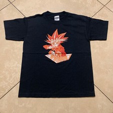 Vintage 2004 Yu Gi Oh Anime Movie Promo Cartoon T-Shirt Youth Medium VTG Y2K picture