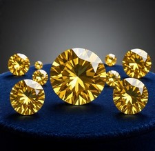 Stunning 5mm Natural Yellow Sapphire Round Loose Gemstones Lot picture