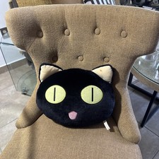 Trigun Kuroneko-sama Black Cat Plush Pillow 1998 Vintage Anime / Peluche Gato picture
