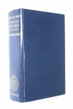The Concise Oxford Dictionary of Current English: with thumb index - GOOD picture