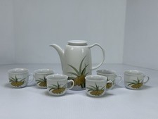 Vintage 70s MCM KAHLA TONIKA Porcelain Butterfly Botanical Made In Germany GDR picture