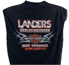 Harley Davidson 2008 Muscle T-Shirt Large USA Landers Hot Springs Arkansas picture