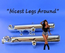 HARLEY 2024-2026 CHROME STREET GLIDE ROAD GLIDE  FORK LEG SLIDERS EXCHANGED picture