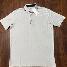 NWT Puma Mattr Check Polo Modern Mint Deep Navy 633487 05 Men’s Size Medium. A6 picture
