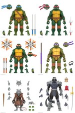 Super7 TMNT 2003 Wave 12 13 Turtles Leonardo Raphael Splinter Shredder LOT of 6 picture