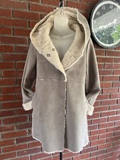 Dylan Los Angeles Grey Gray Sueded Shearling Madison Coat Women XS NEW w/Tags picture