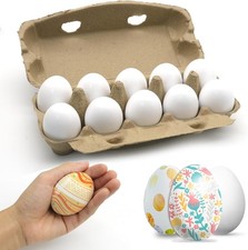 Fake Nest Eggs Wooden Brown Easter Eggs for Craft Get Hens to Lay Eggs 10Pcs picture