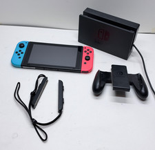 Nintendo Switch Console HAC-001 Neon Red Blue Joy-Con Dock Charger Grip picture