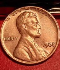 RARE 1968 Lincoln Cent Penny ERROR / 