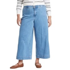 NWT Ava & Viv Light Wash High Rise Wide Leg Jeans Size 26 picture