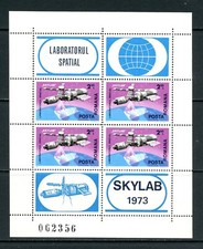 V368  Romania  1974  space SKYLAB   sheet   MNH picture