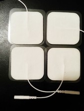 8 Pc Square Electrode Massage Wired Pads for EMSI-2000 2001 2500 5000 Massagers picture