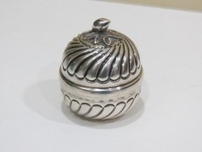 Fine Antique 900 Sterling Trinket Box In Form of Nut picture